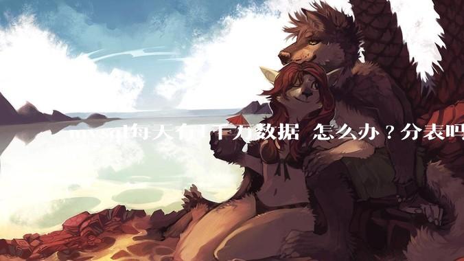 mysql每天有1千万数据 怎么办?分表吗 有什么好的方案。?